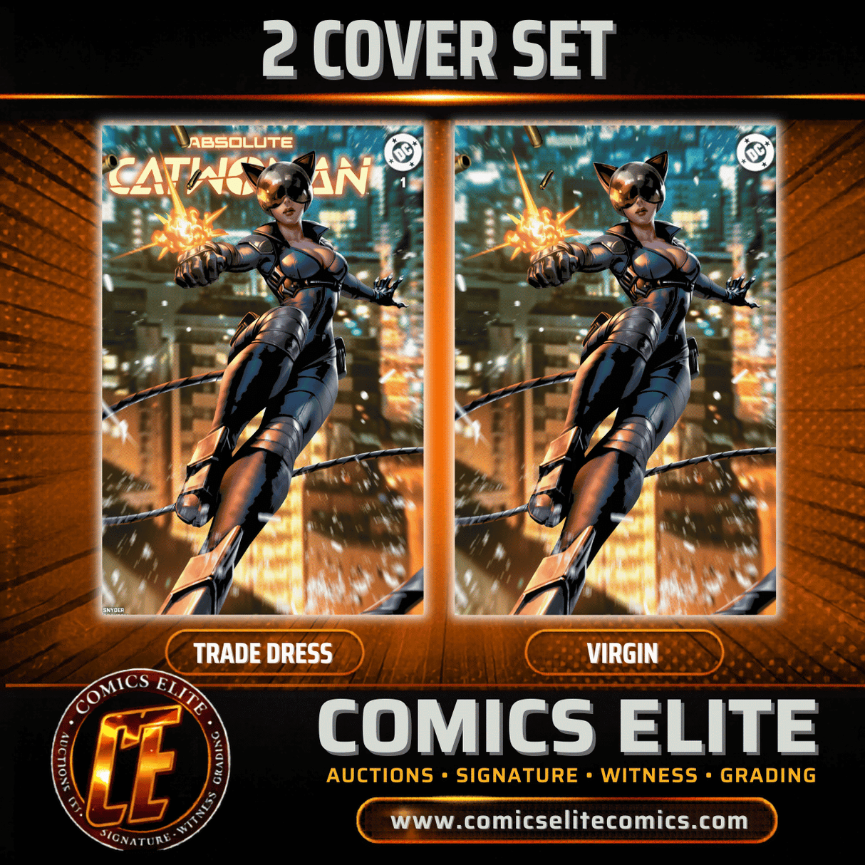 ABSOLUTE CATWOMAN #1 - DERRICK CHEW - 2 COVER SET