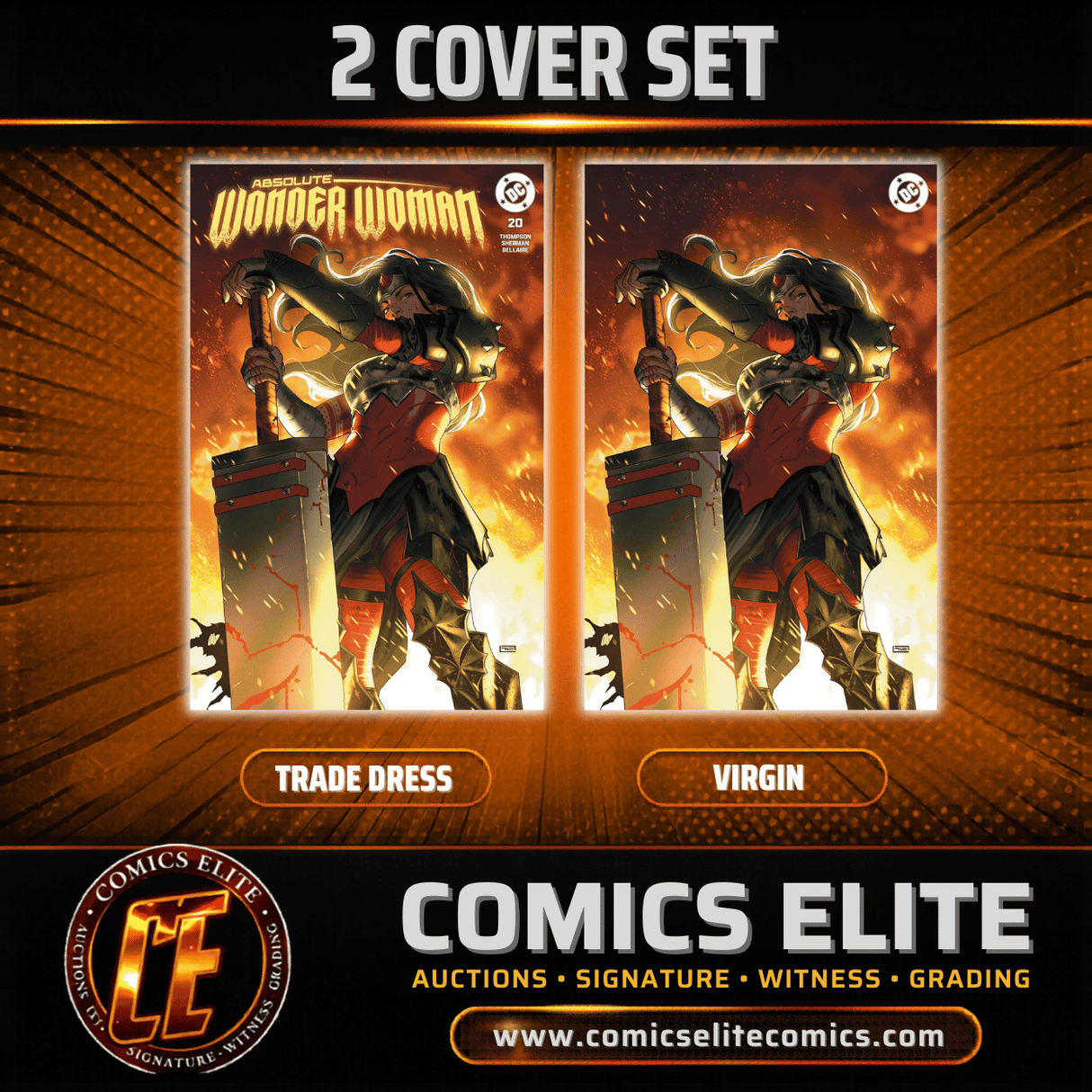ABSOLUTE WONDER WOMAN #20 - TAURIN CLARKE - 2 COVER SET