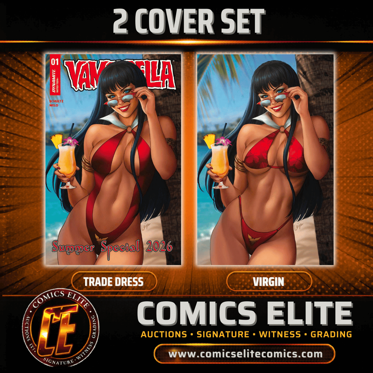 2026 VAMPIRELLA SUMMER SPECIAL #1 - ERIC WEIJIC - 2 COVER SET - LTD 500