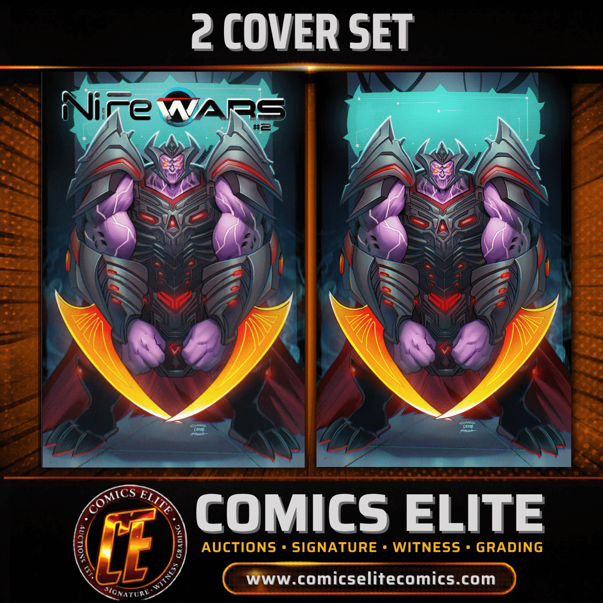 NIFE WARS #2 - GARRETT GUNN - TRADE & VIRGIN - 2 COVER SET
