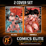 VAMPIRELLA #3 & RED SONJA #2 - GODTAIL - CONNECTING - TRADE DRESS - 2 COVER SET