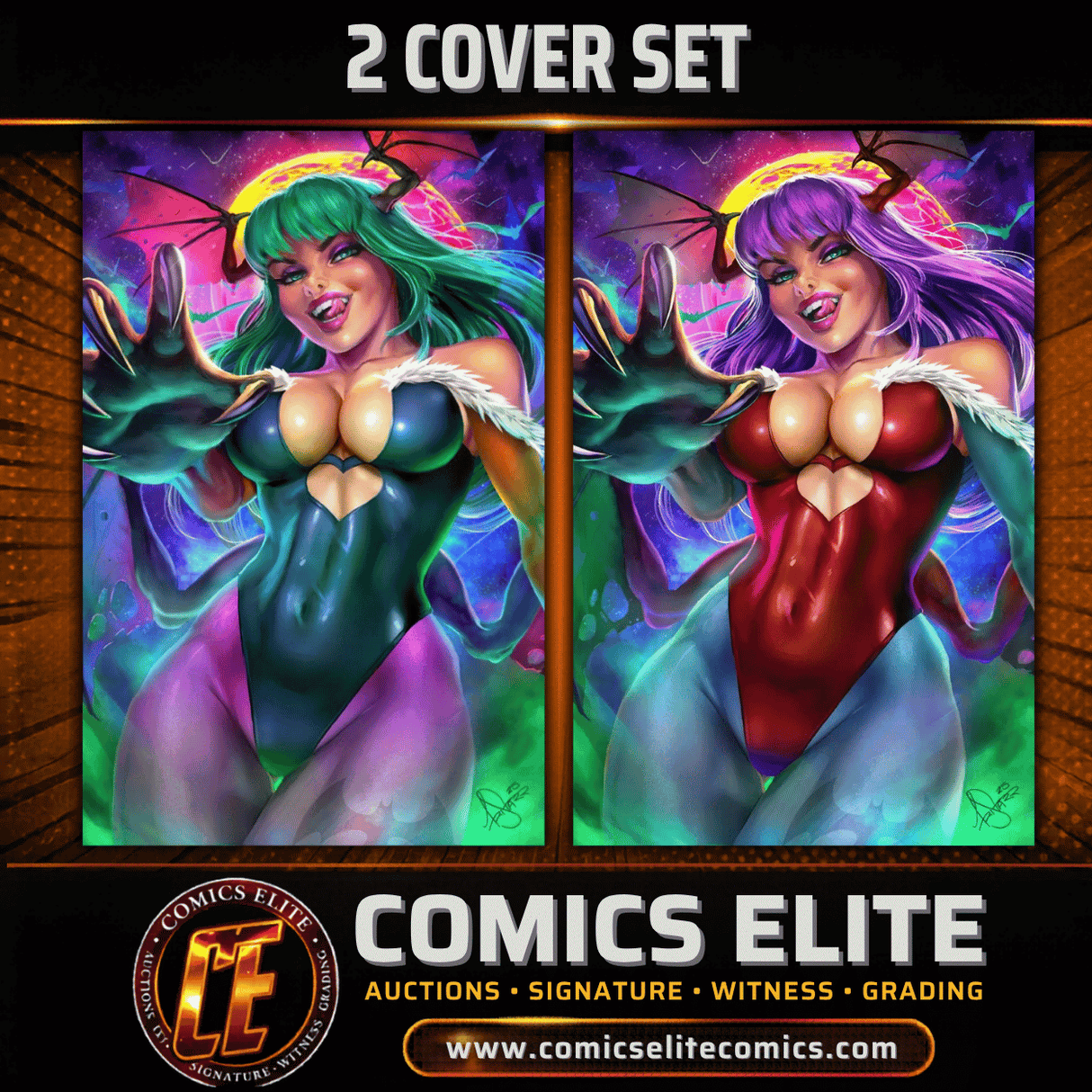 DARKSTALKERS X STREET FIGHTER: BLOOD THRONE #1 - TRISTARR - 2 COVER SET