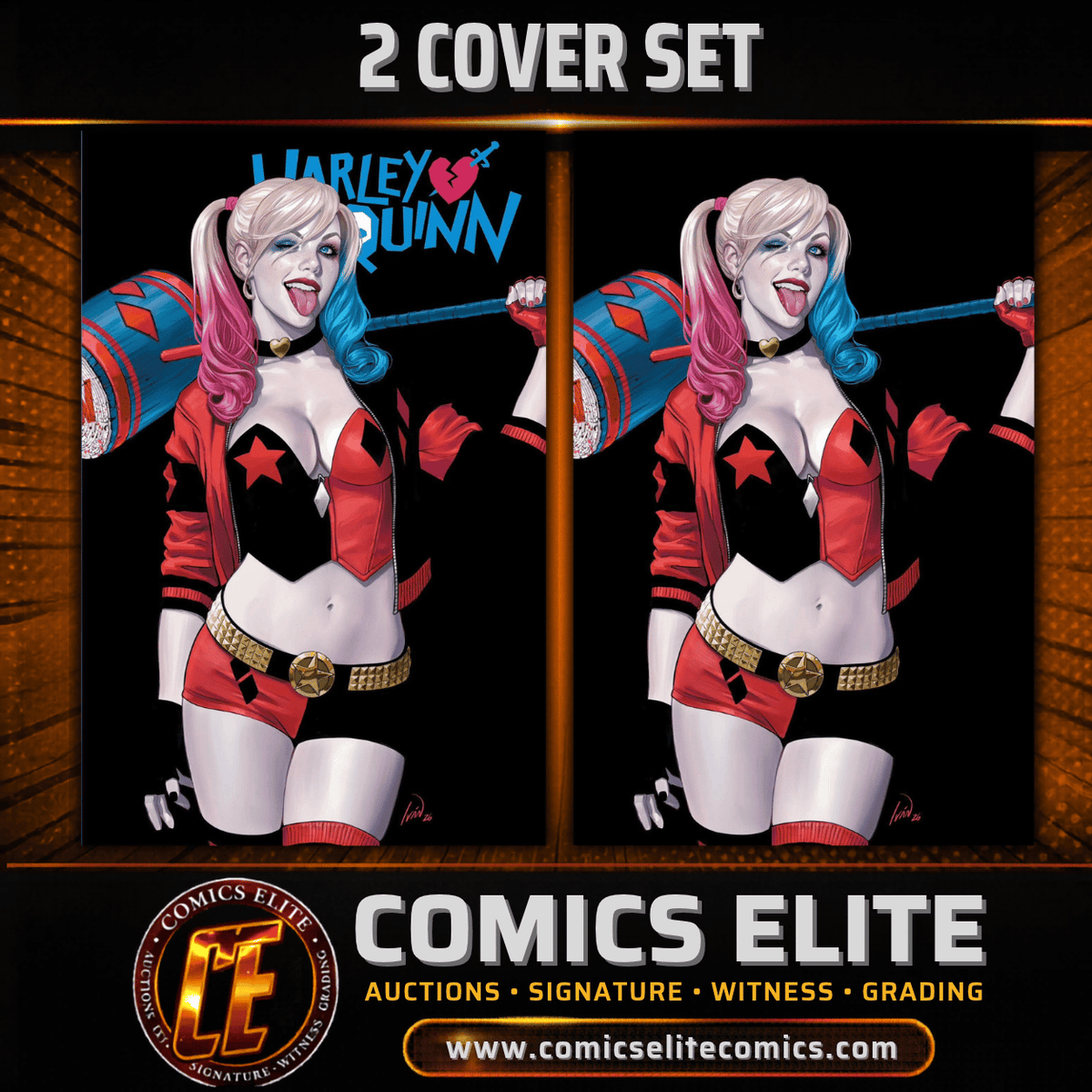 HARLEY QUINN #66 - TALAVERA - TRADE & VIRGIN - 2 COVER SET