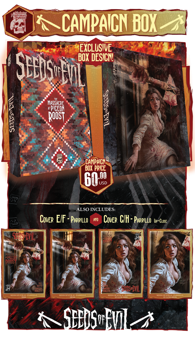 SEEDS OF EVIL #1 PARRILLO - COLLECTORS BOX - KICKSTARTER EDITION