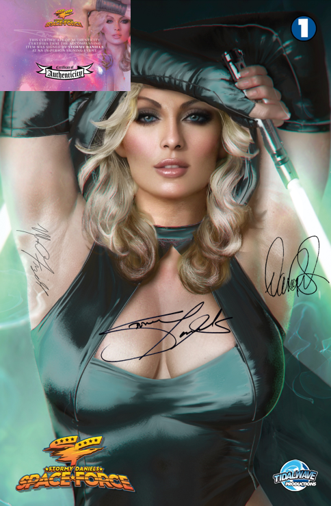 STORMY DANIELS: SPACE FORCE #1 - SHIKARII - CLOSE-UP NICE BLACK - LTD 200