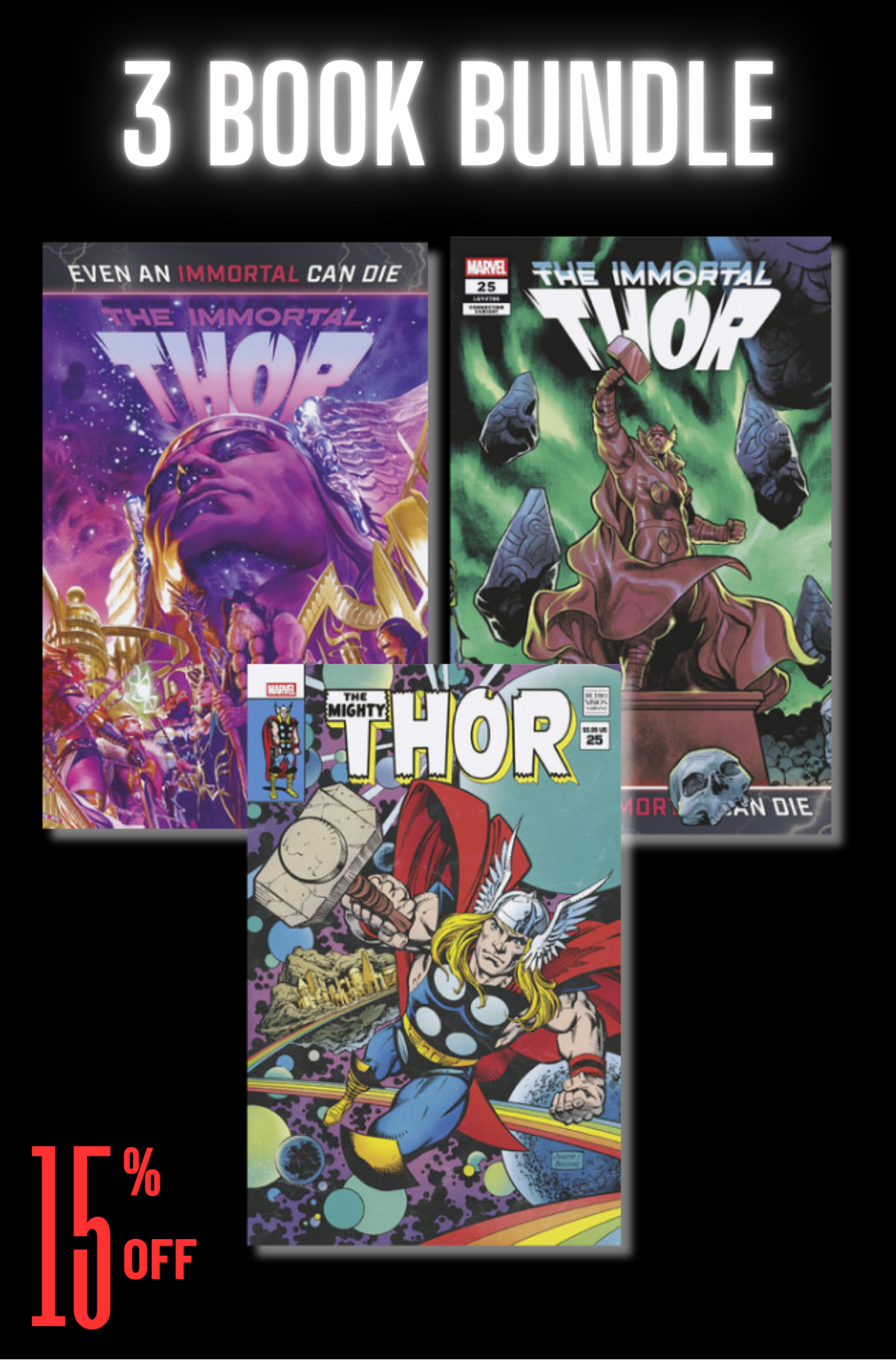 IMMORTAL THOR #25 - 3 BOOK BUNDLE (RELEASE: 7/2/25)