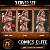 RED SONJA SHE-DEVIL #1 - CEDRIC POULAT - SET OF THREE - LIMITED TO 500
