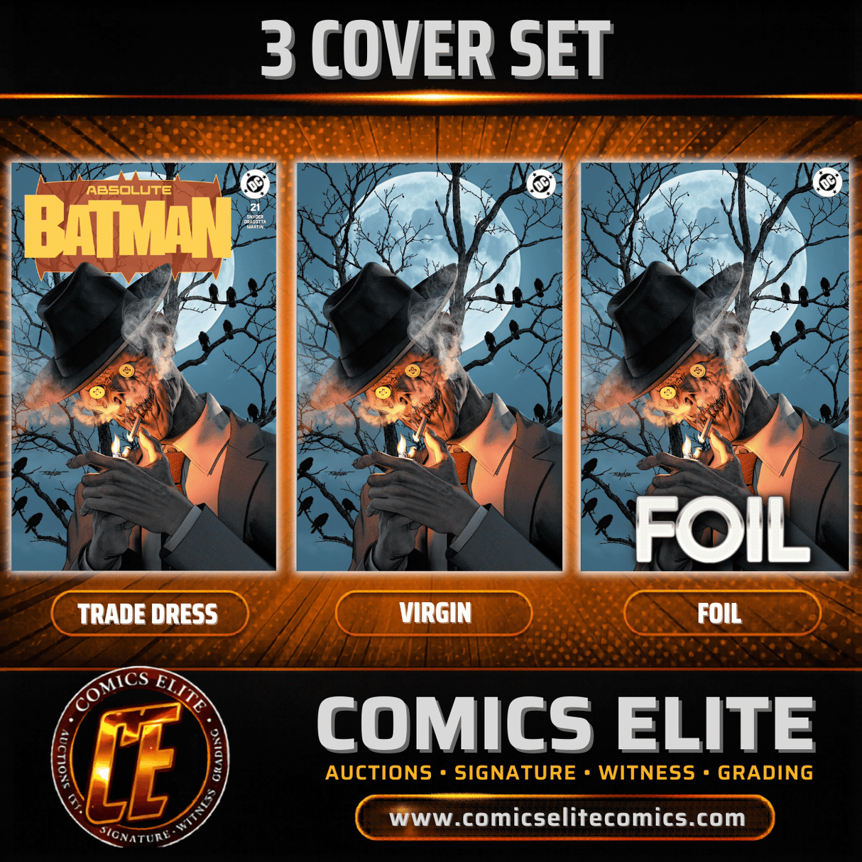 ABSOLUTE BATMAN #21 - MAYHEW - 3 COVER SET