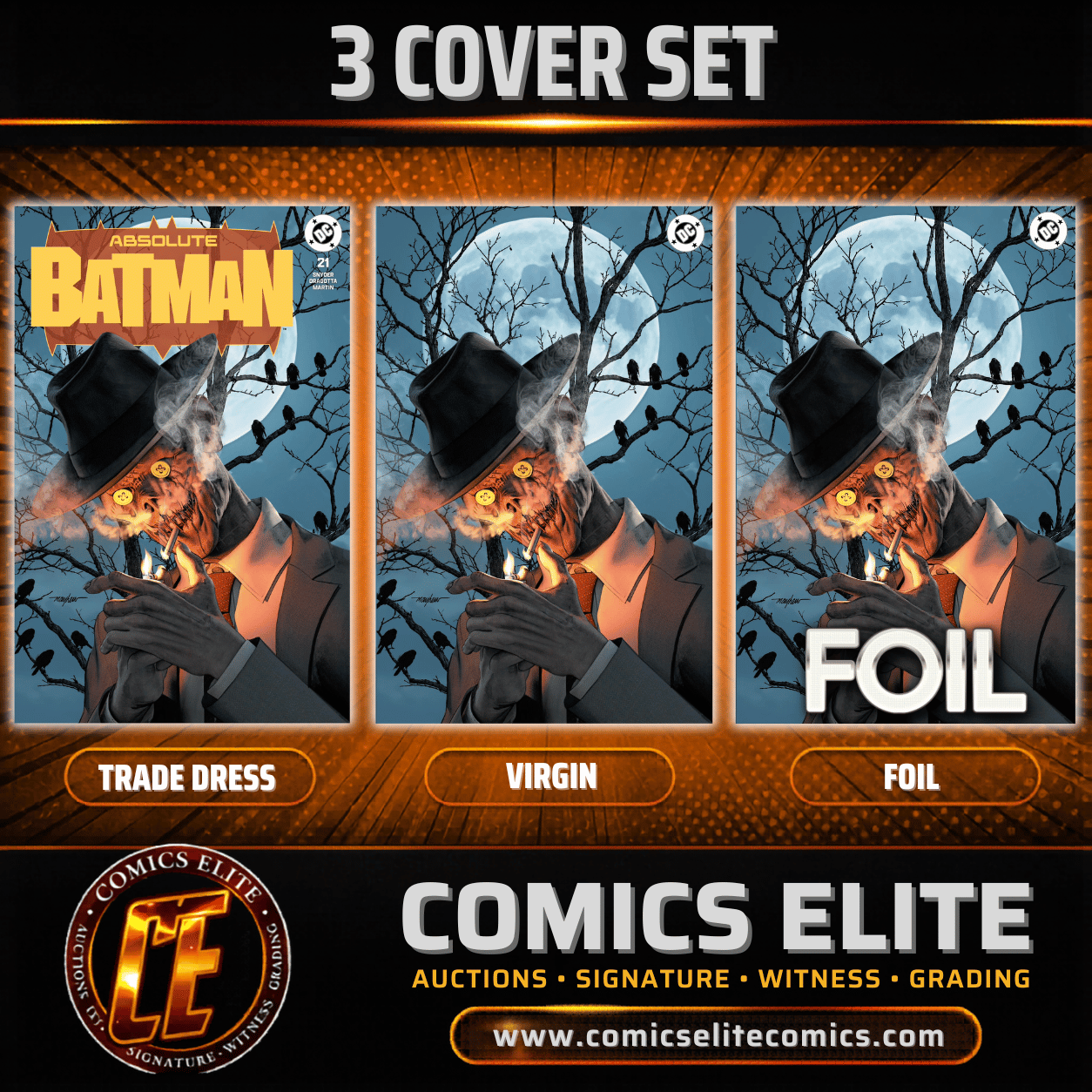 ABSOLUTE BATMAN #21 - MAYHEW - 3 COVER SET