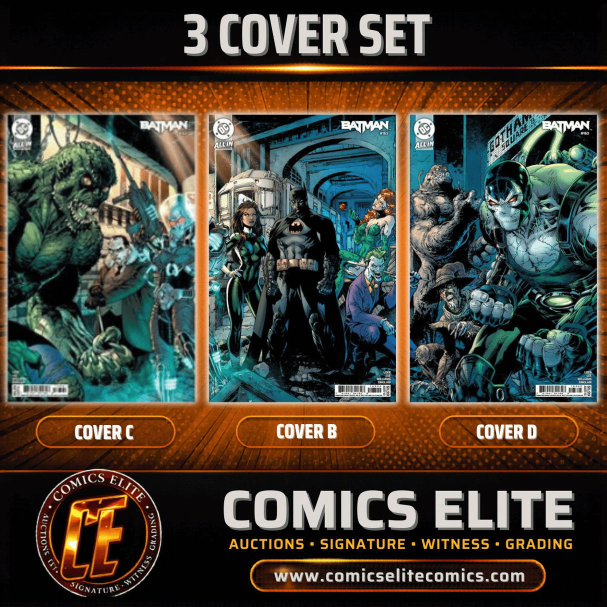BATMAN #163 - JIM LEE CONNECTING - 3 COVER SET (RELEASE: 5/27/26)