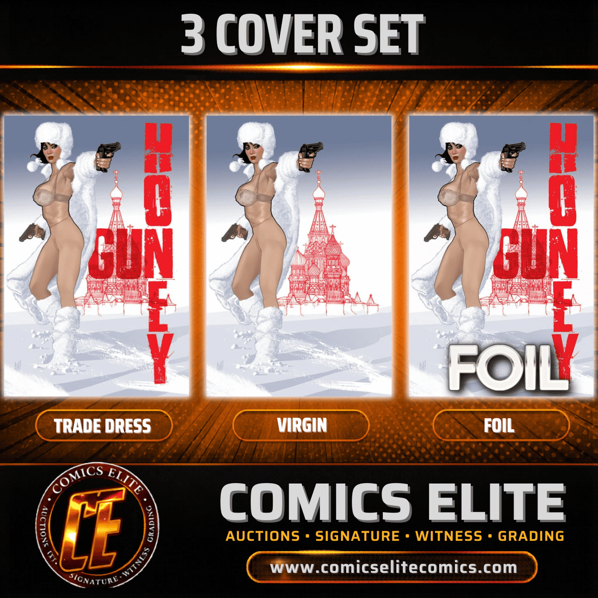 GUN HONEY DOUBLES DOWN #1 - ADAM HUGHES - 3 COVER SET - (RELEASE: 6/17/26)