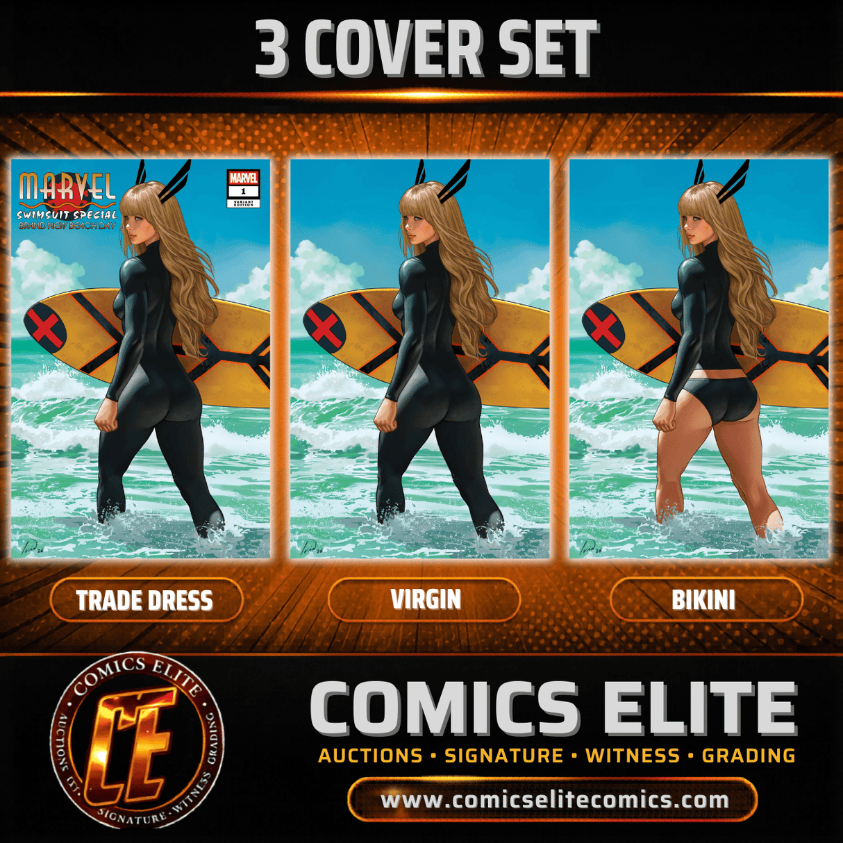 MARVEL SWIMSUIT SPECIAL: BRAND NEW BEACH DAY #1 TALAVERA - 3 COVER SET