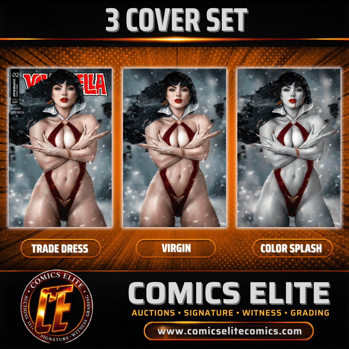 VAMPIRELLA #2 SHIKARII - 3 COVER SET - LIMITED TO 500
