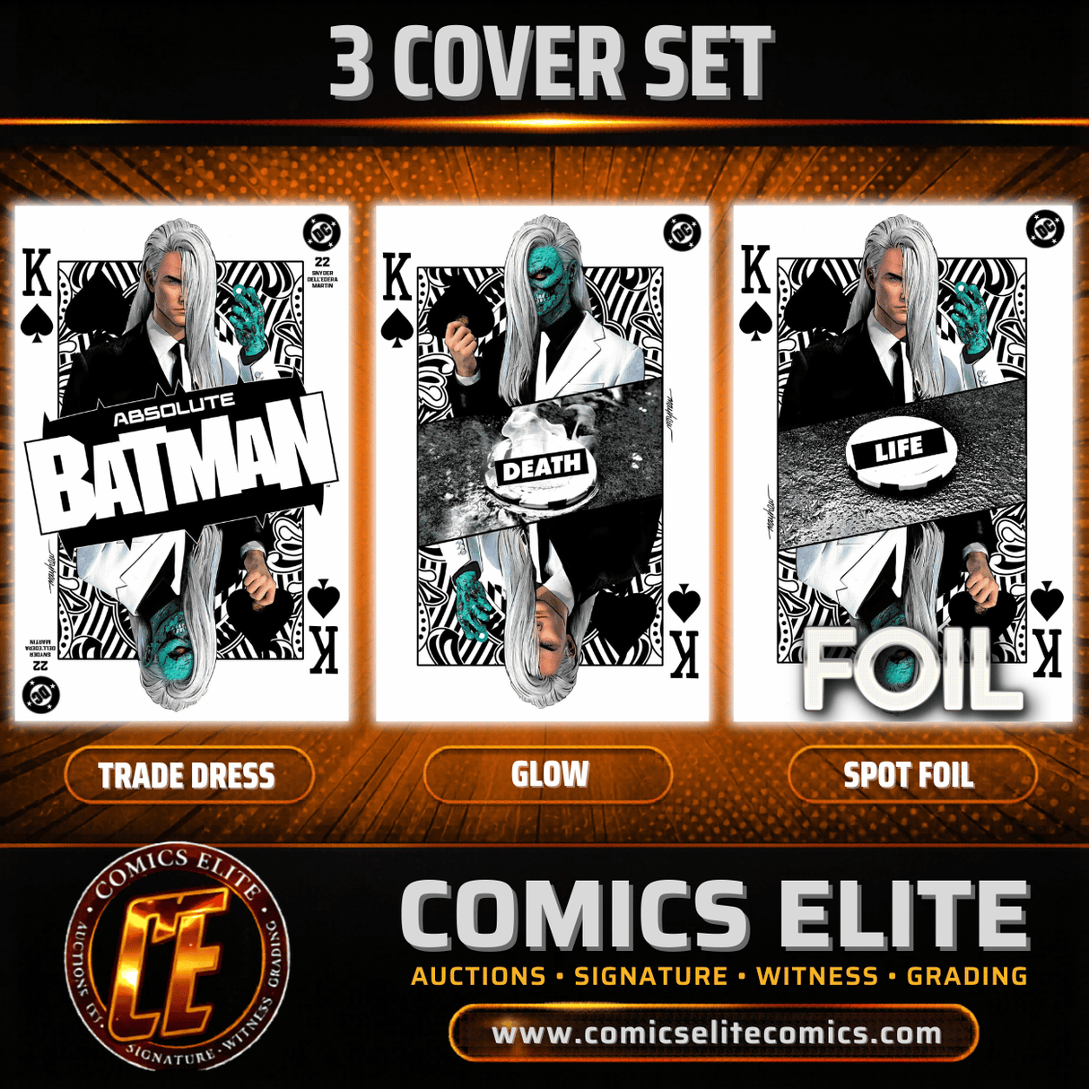 ABSOLUTE BATMAN #22 MAYHEW - KEY ISSUE - 3 COVER SET