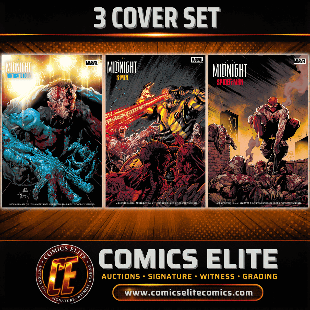 MARVEL MIDNIGHT #1 - STEGMAN - 3 COVER SET
