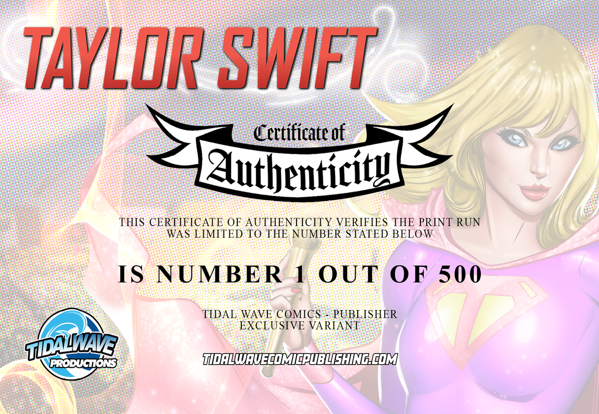 TAYLOR SWIFT - GARZA CVR B - ART ONLY - LIMITED TO 500