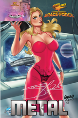 STORMY DANIELS: SPACE FORCE #1 - GREGBO GALACTIC - NICE TRADE METAL - LTD 50