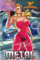 STORMY DANIELS: SPACE FORCE #1 - GREGBO GALACTIC - NICE TRADE METAL - LTD 50