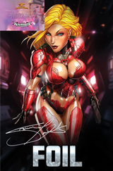 STORMY DANIELS: SPACE FORCE #1 - JAMIE TYNDALL - RED BIKINI FOIL- LTD 100