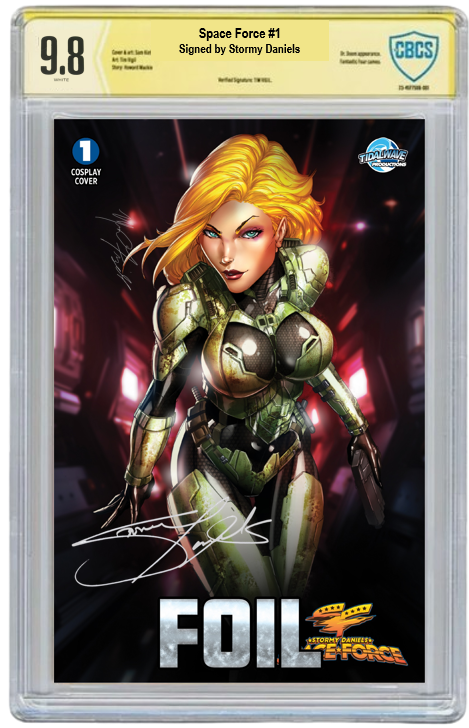 STORMY DANIELS: SPACE FORCE #1 - JAMIE TYNDALL - NICE TRADE FOIL LTD 100