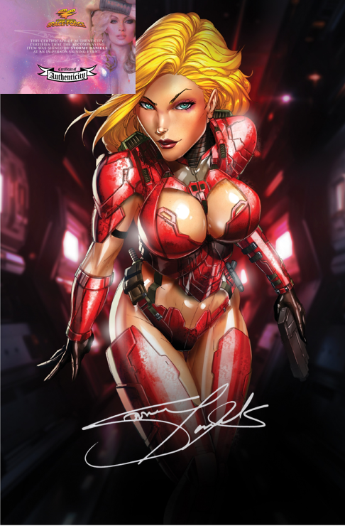 STORMY DANIELS: SPACE FORCE #1 - JAMIE TYNDALL - RED BIKINI - LTD 400