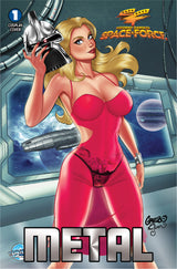 STORMY DANIELS: SPACE FORCE #1 - GREGBO GALACTIC - NICE TRADE METAL - LTD 50