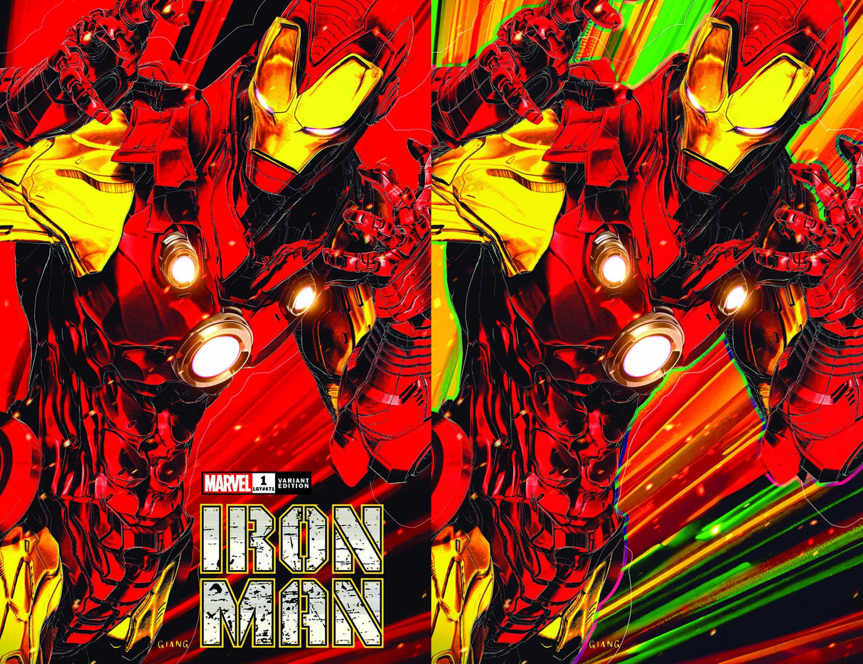 IRON MAN #1 - JOHN GIANG EXCLUSIVE - TRADE DRESS & VIRGIN SET