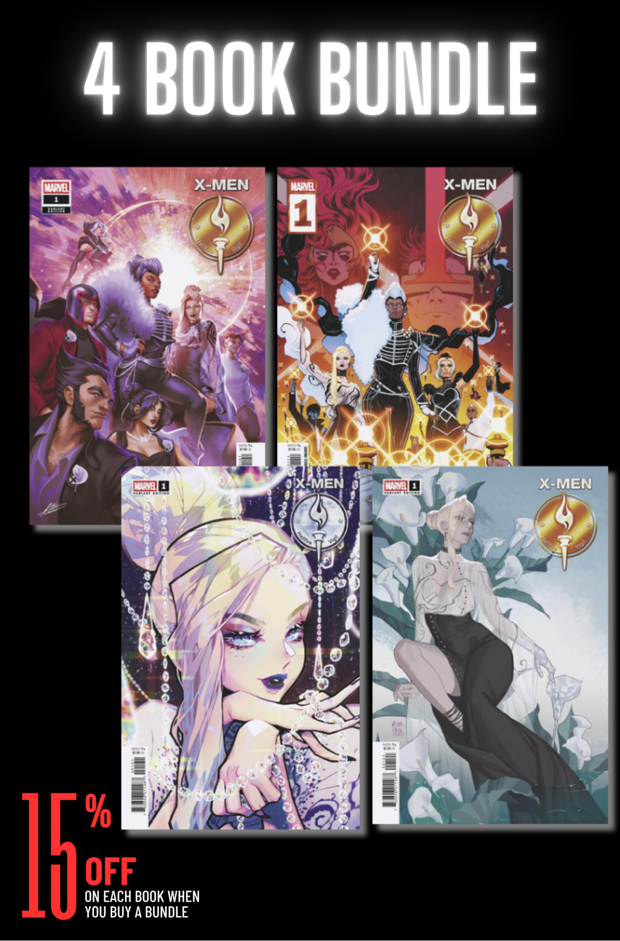 X-MEN: HELLFIRE VIGIL #1 - 4 BOOK BUNDLE (RELEASE: 7/2/25)