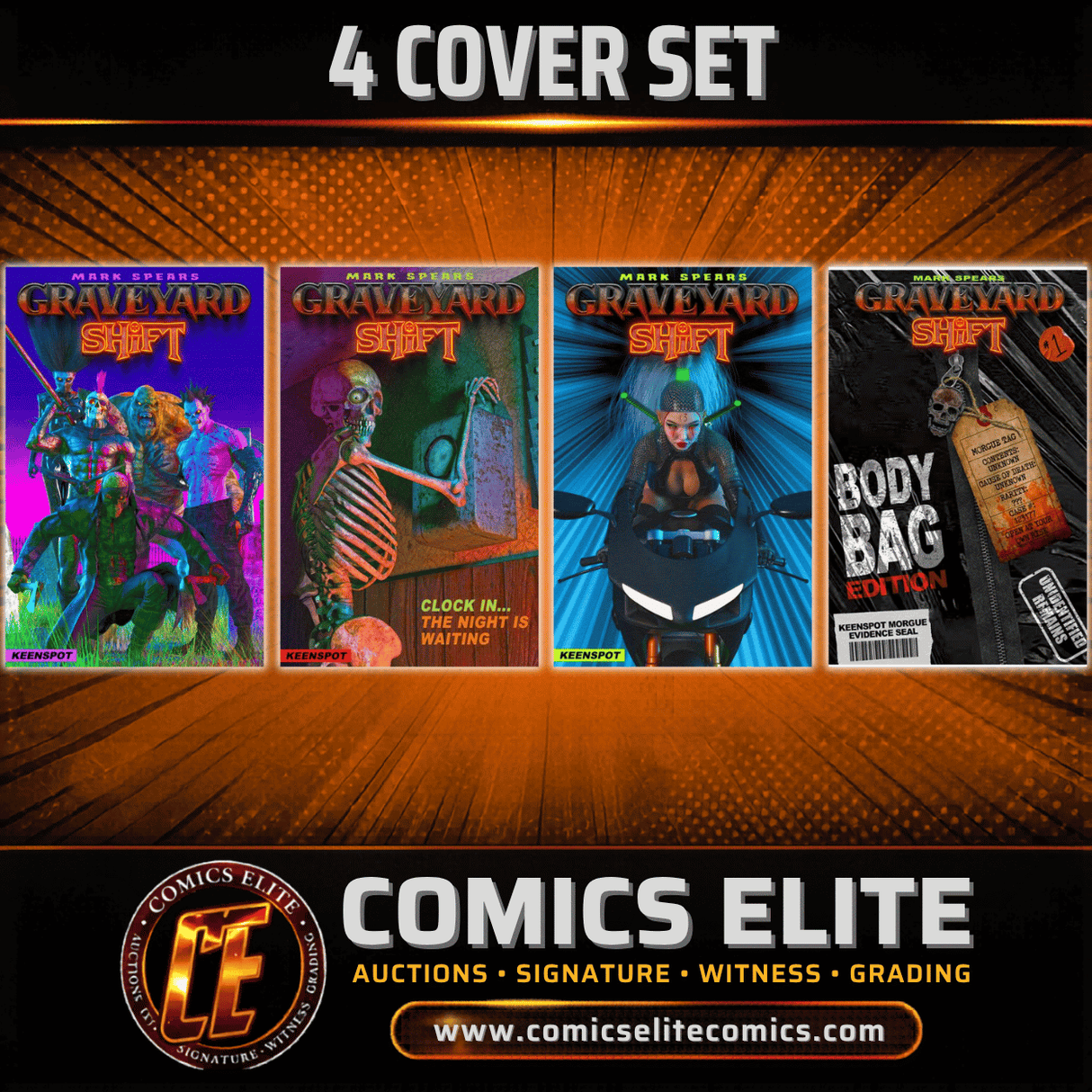 MARK SPEARS GRAVEYARD SHIFT #1 - MARK SPEARS - 4 COVER SET (RELEASE: 9/16/26)
