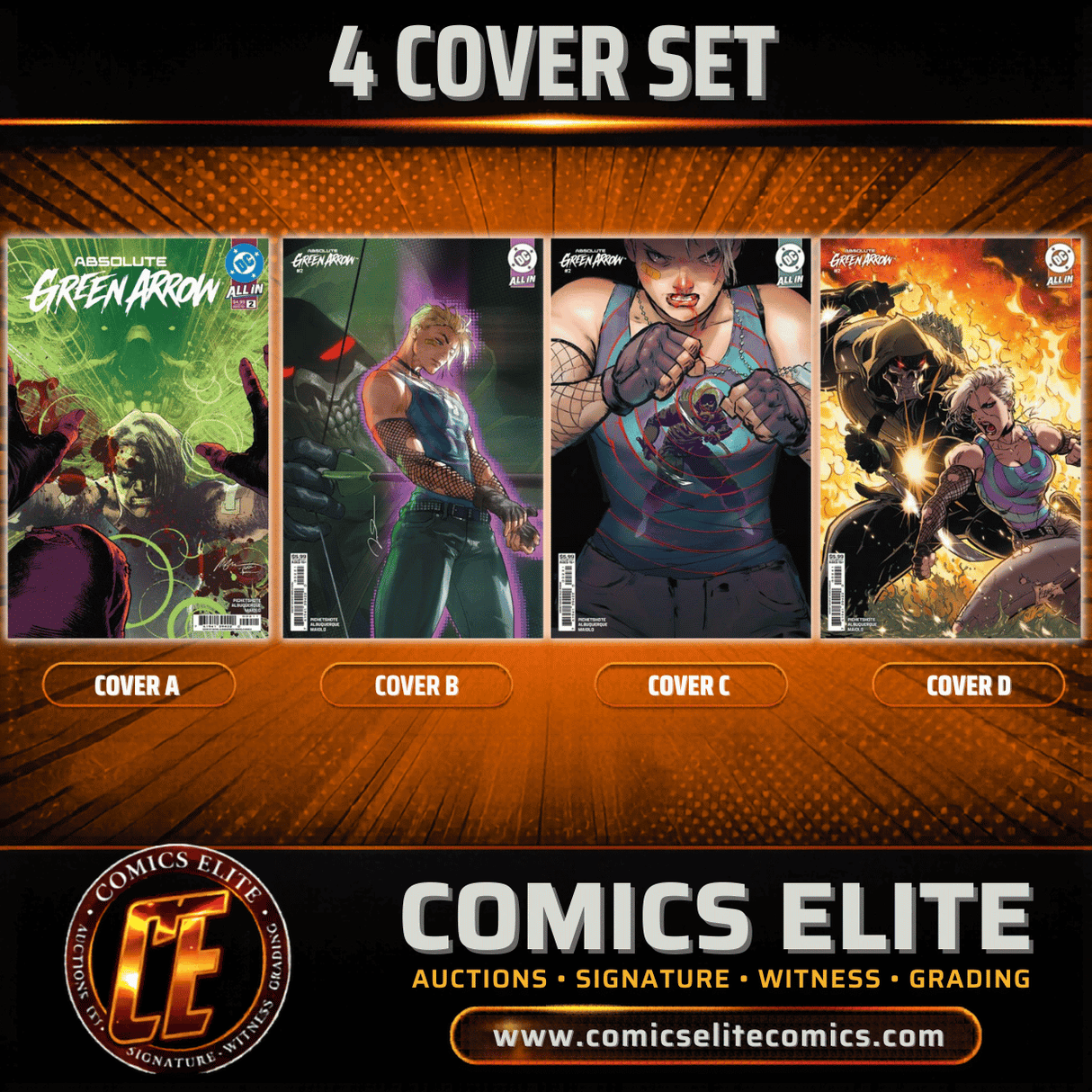 ABSOLUTE GREEN ARROW #2 - 4 COVER SET - (RELEASE: 6/17/26)