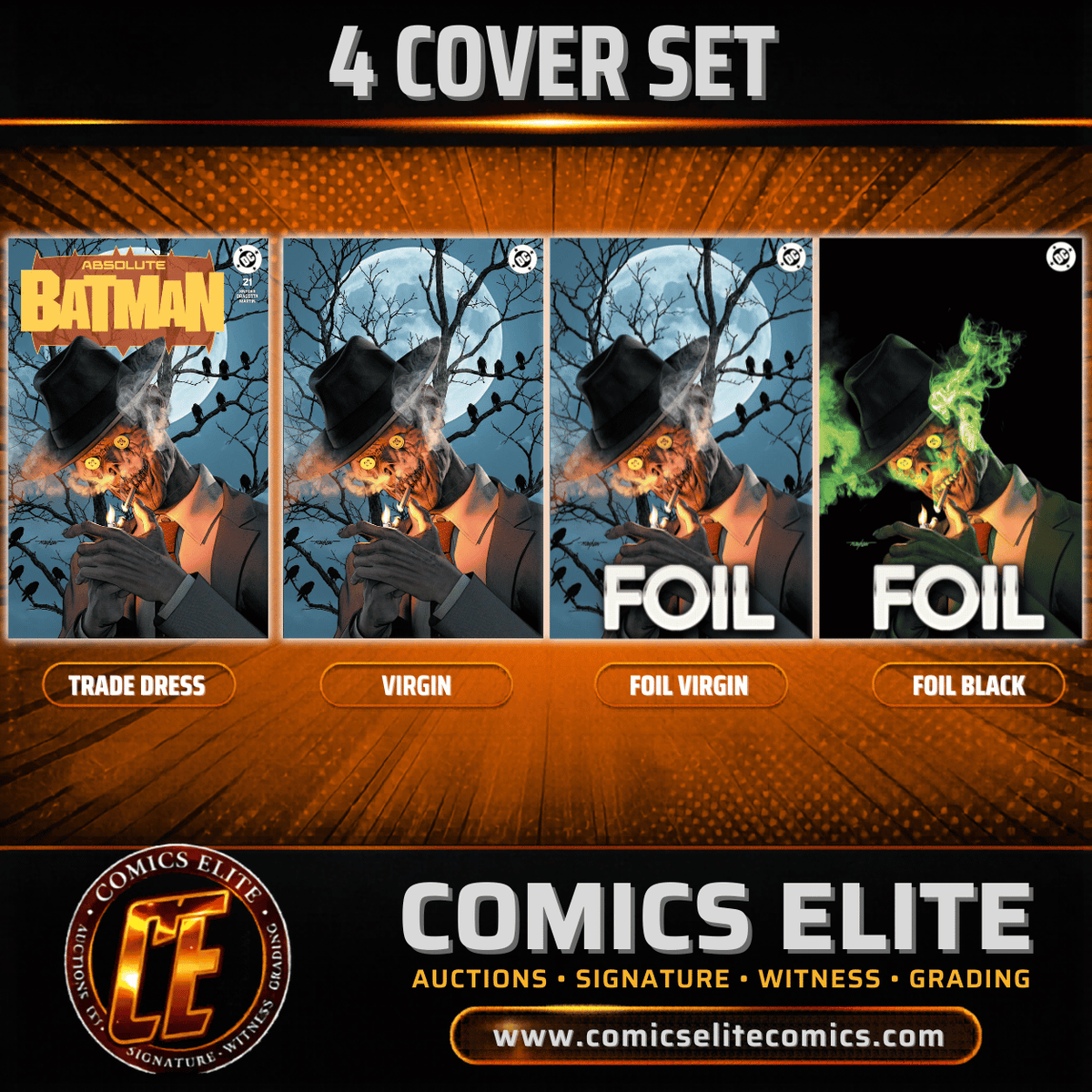 ABSOLUTE BATMAN #21 - MAYHEW - 4 COVER SET