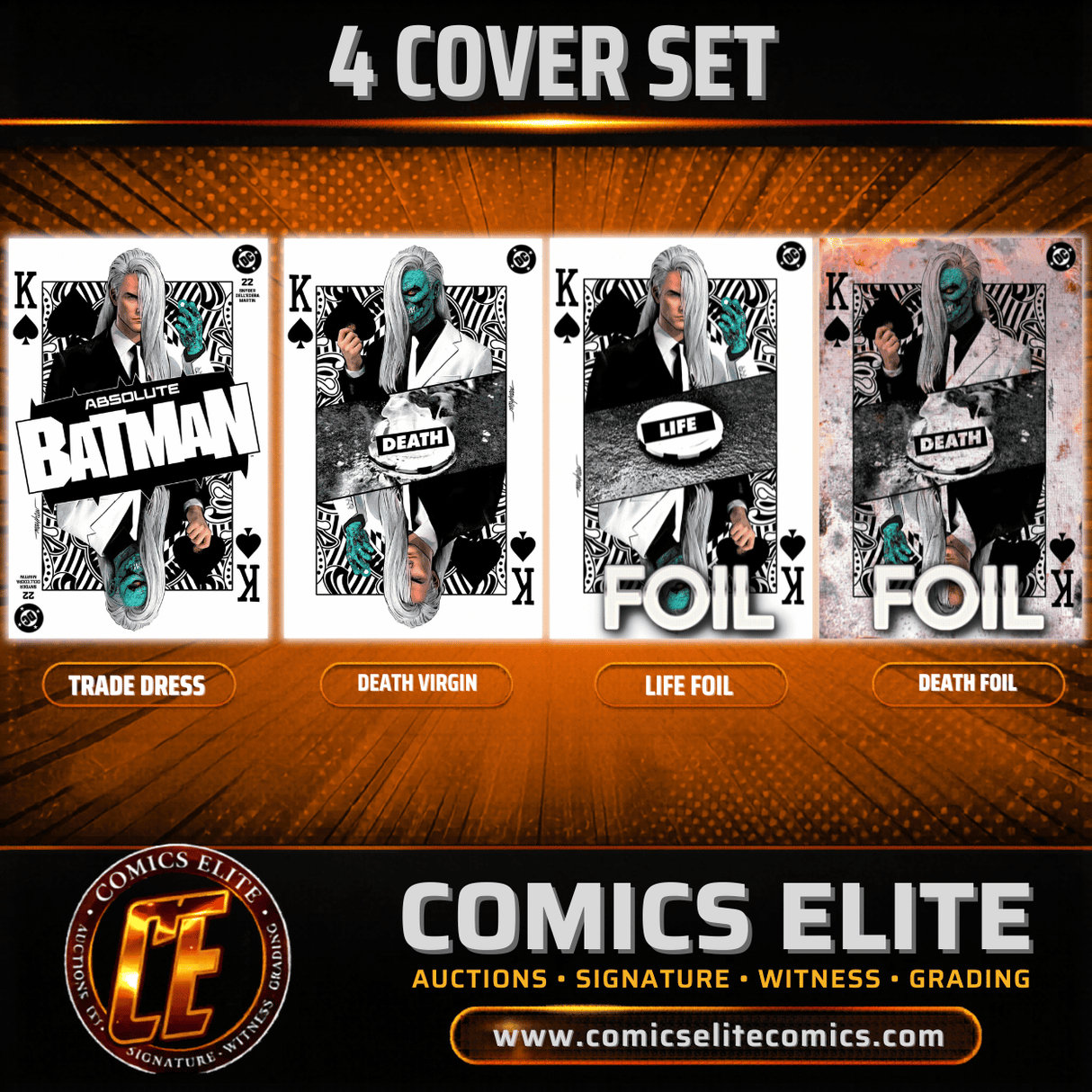 ABSOLUTE BATMAN #22 MAYHEW - KEY ISSUE - 4 COVER SET