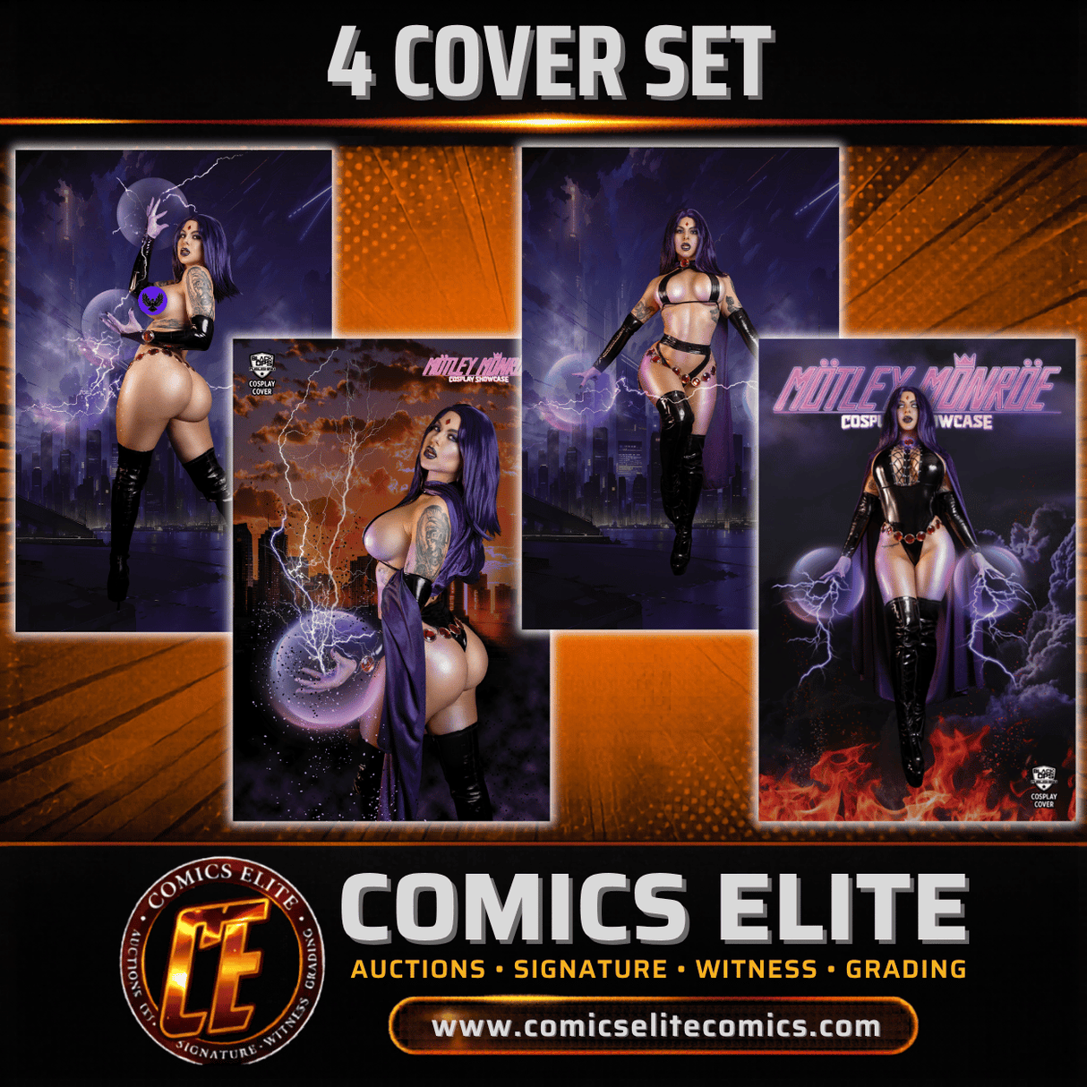 MOTLEY MONROE: COSPLAY SHOWCASE - "RAE" - FANEXPO EXCL - 4 COVER SET