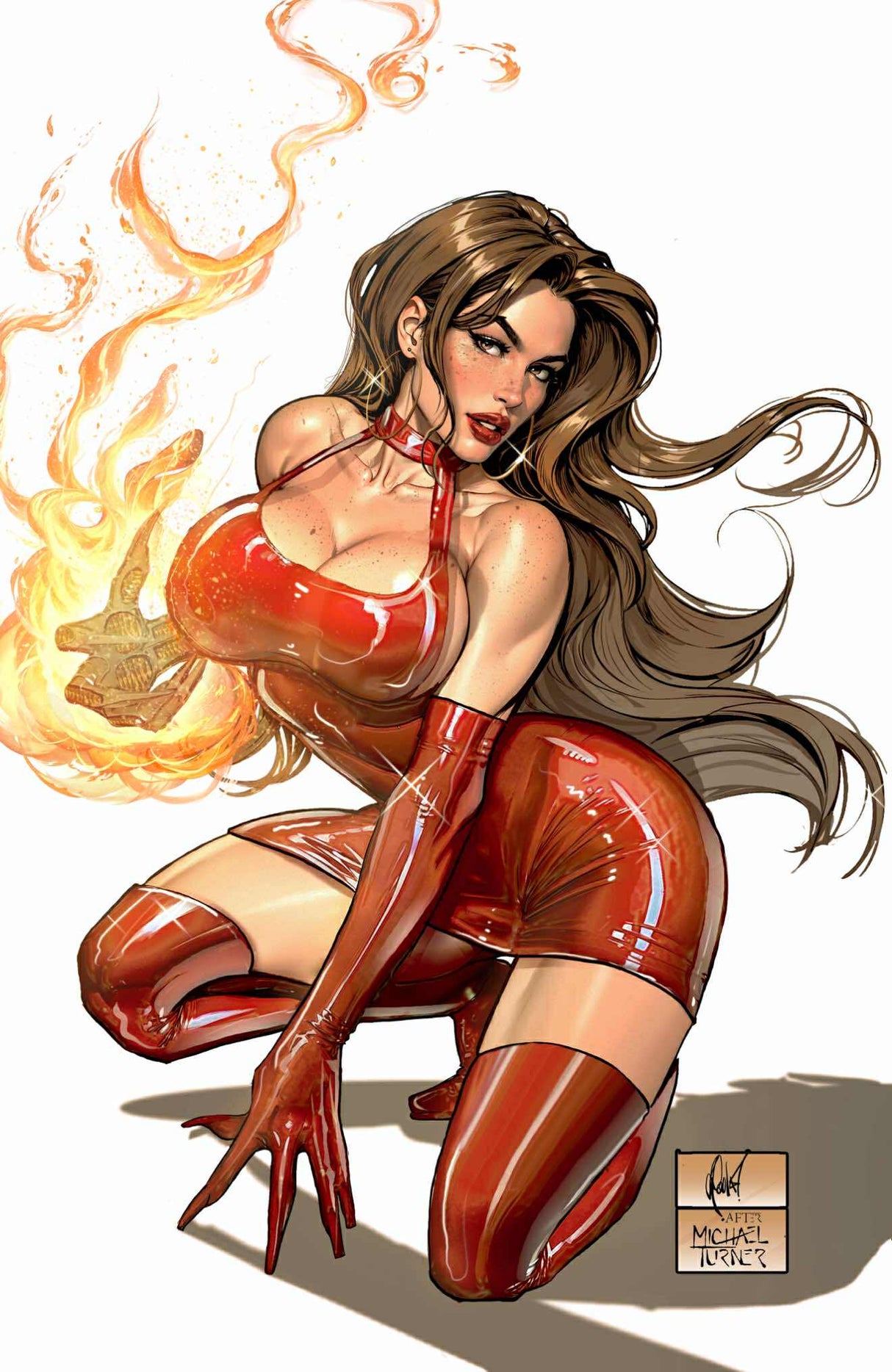 WITCHBLADE #14 CEDRIC POULAT - 616 SHARED EXCLUSIVE - CLASSIC & RED HOMAGE - SET OF 2