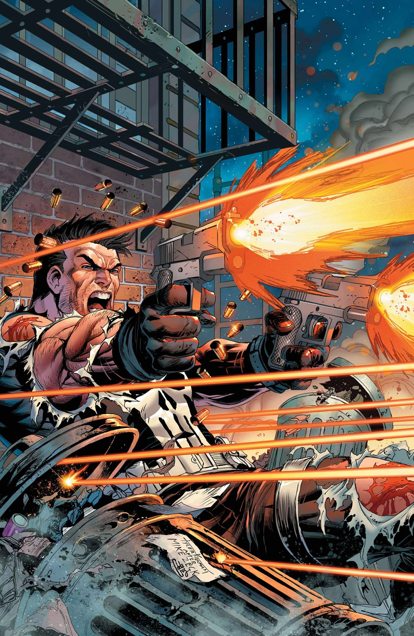 PUNISHER RED BAND #1 TYLER KIRKHAM - 616 SHARED EXCLUSIVE - VIRGIN - L