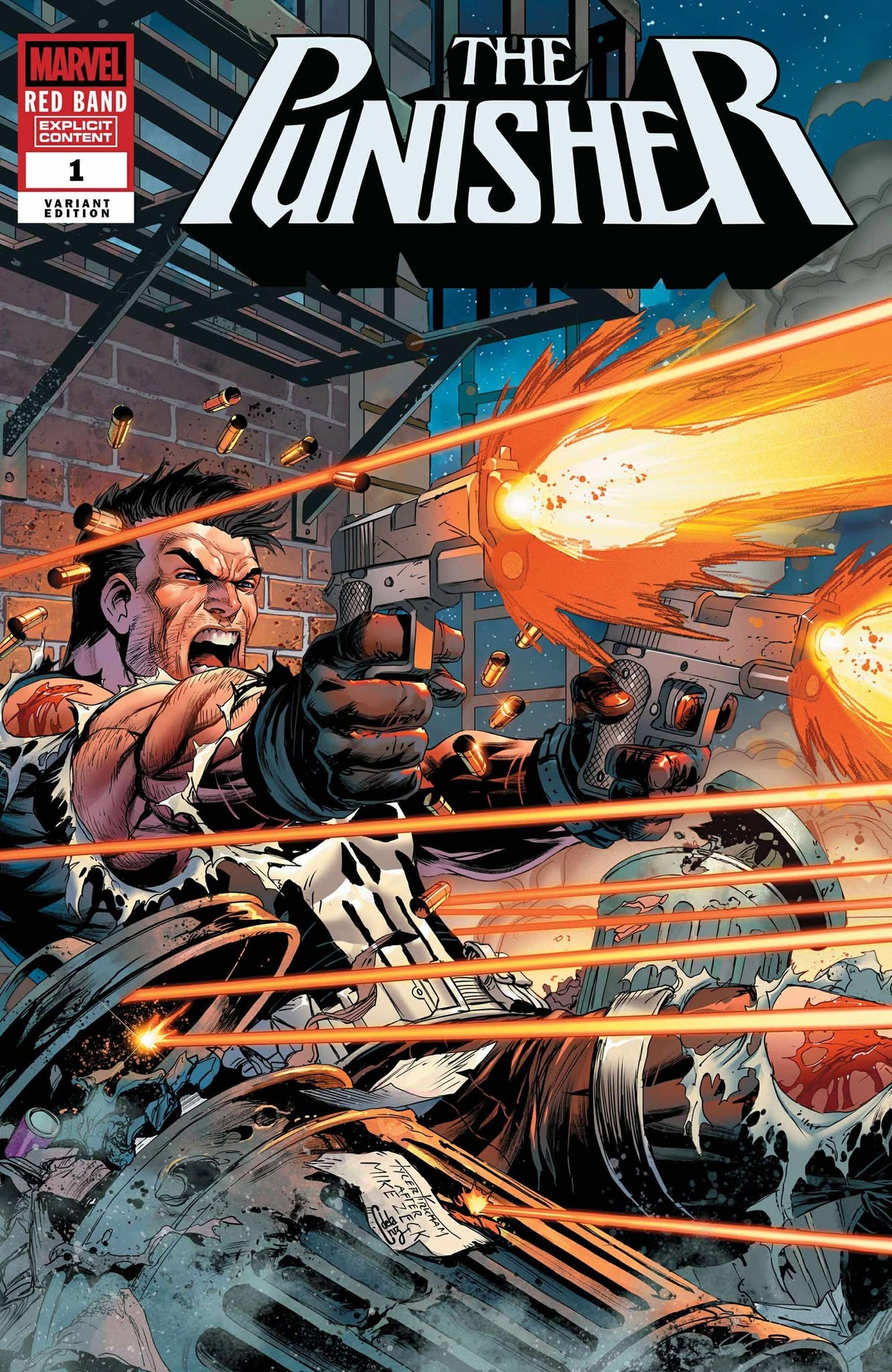 PUNISHER RED BAND #1 TYLER KIRKHAM - 616 SHARED EXCLUSIVE - TRADE DRESS - LTD 3000