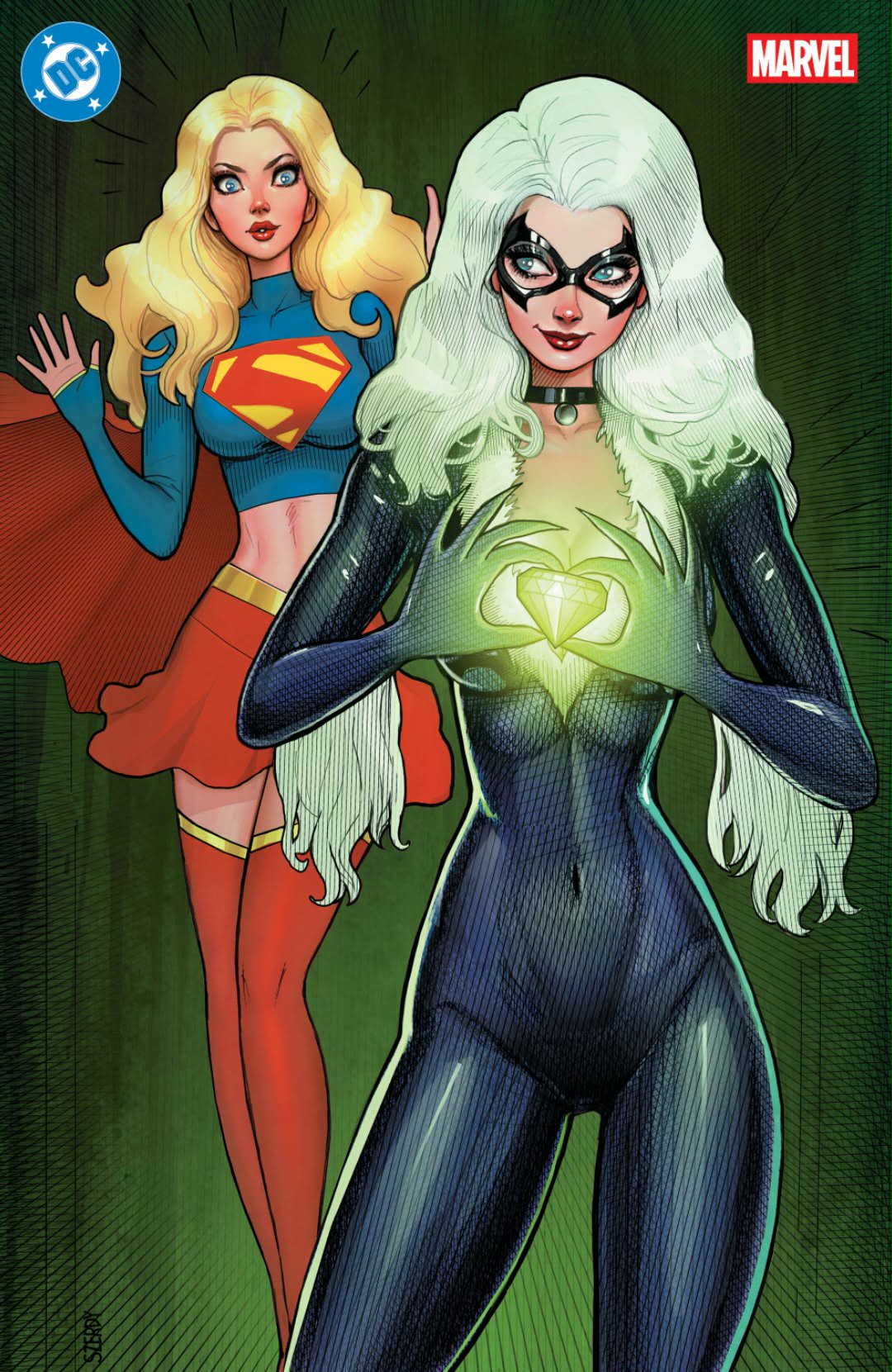 SUPERMAN SPIDER-MAN #1  - SZERDY - VIRGIN FOIL - LTD 1000