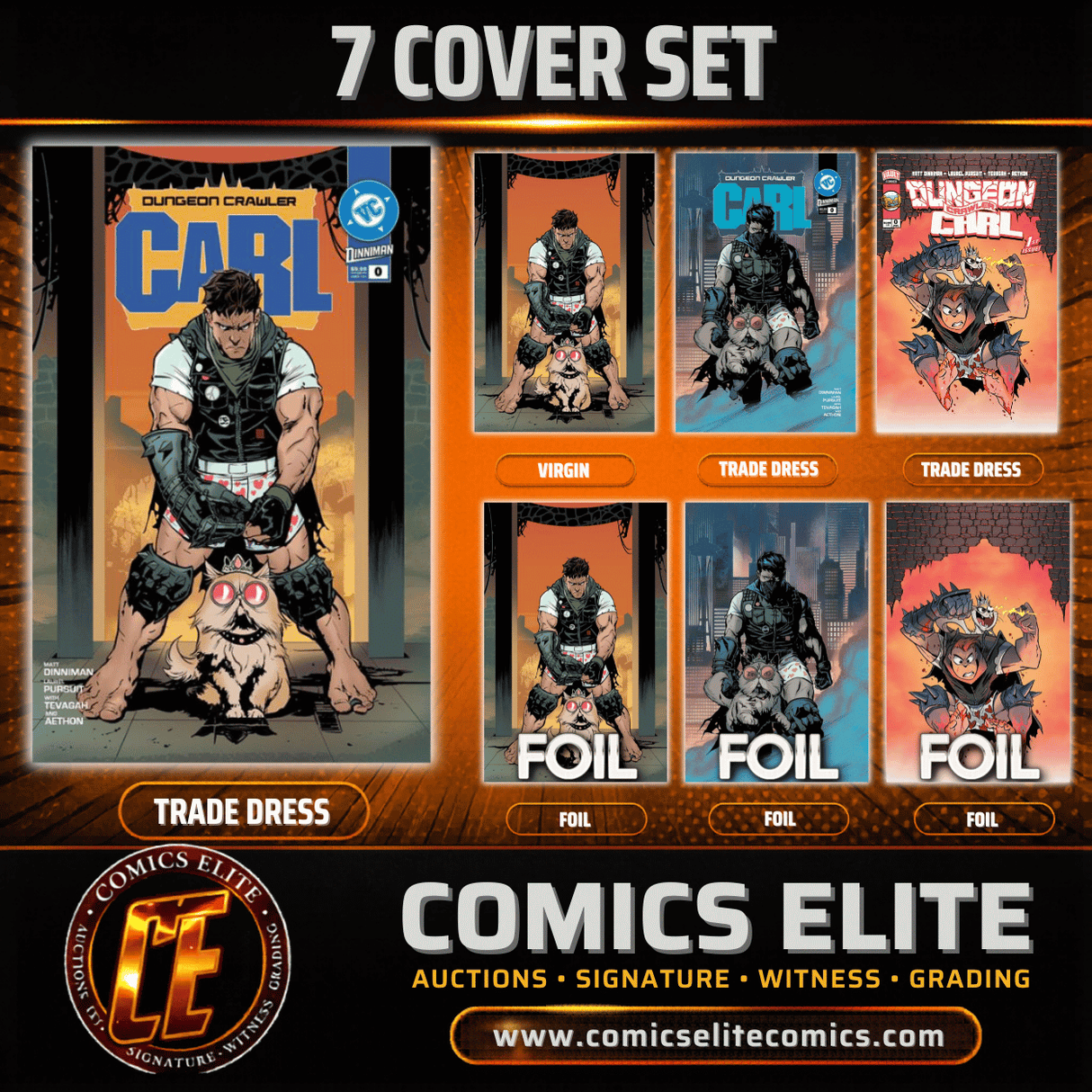 DUNGEON CRAWLER CARL SPECIAL EDITION #0 - 7 COVER SET