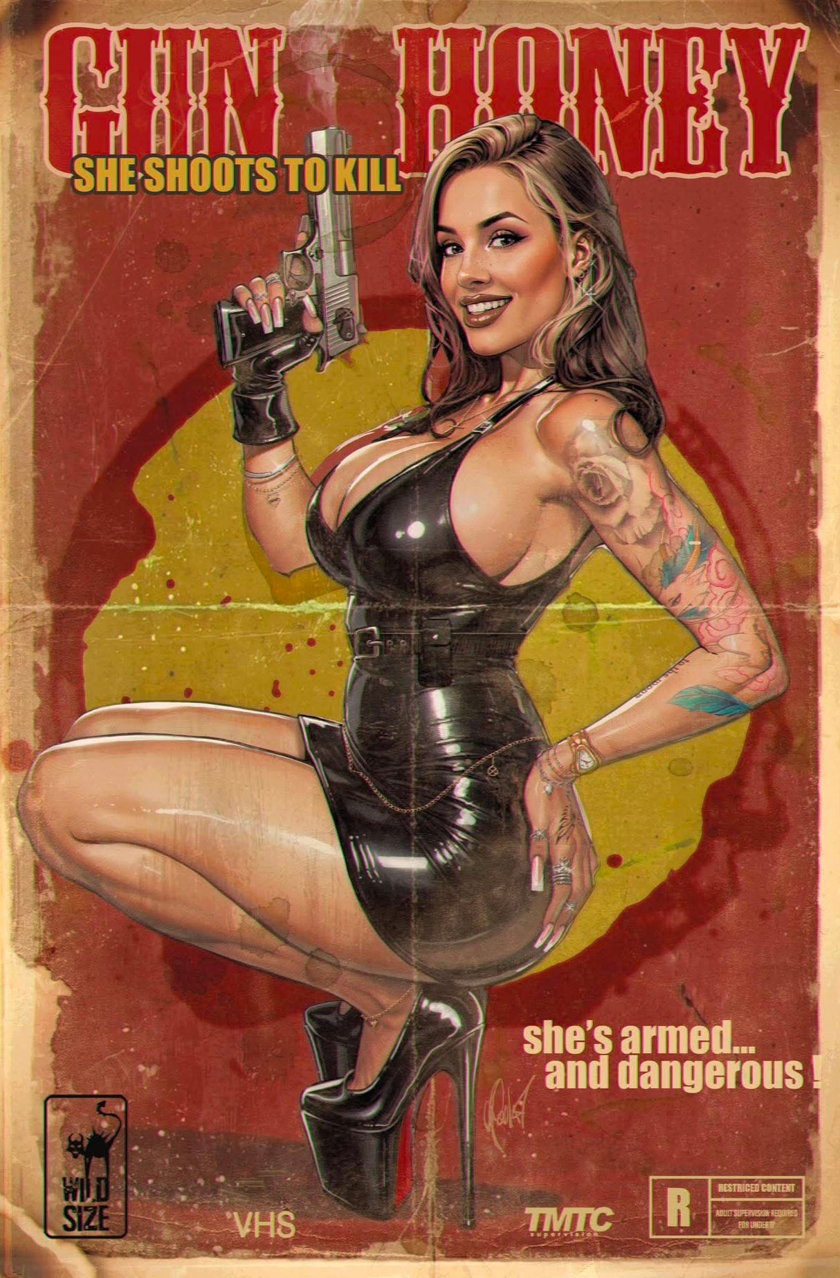 GUN HONEY DOUBLES DOWN #1 POULAT - RED - LIMITED TO 500
