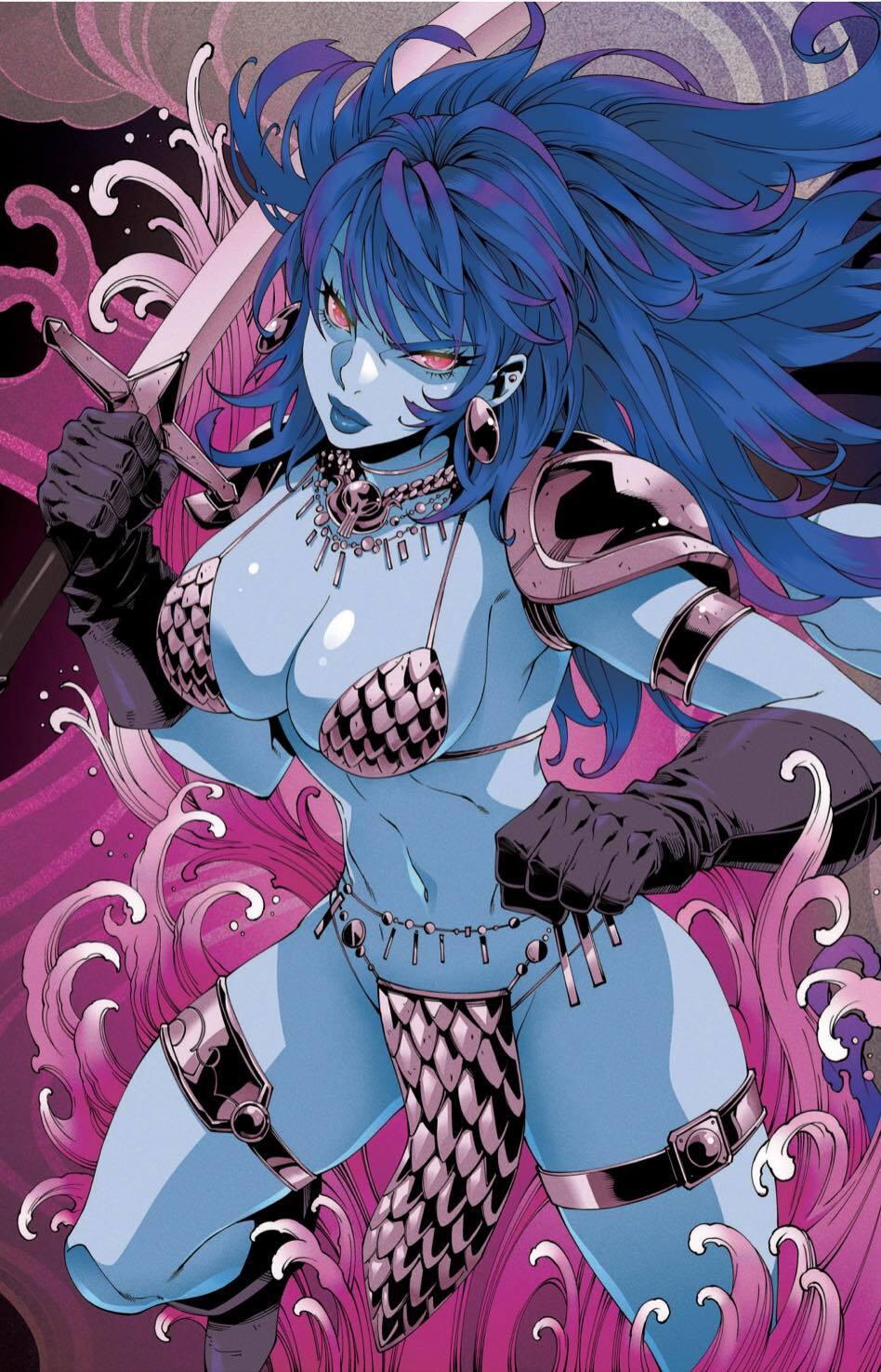 RED SONJA SHE DEVIL W/ A SWORD #2 - GODTAIL - UV - CONNECTING - LTD 500
