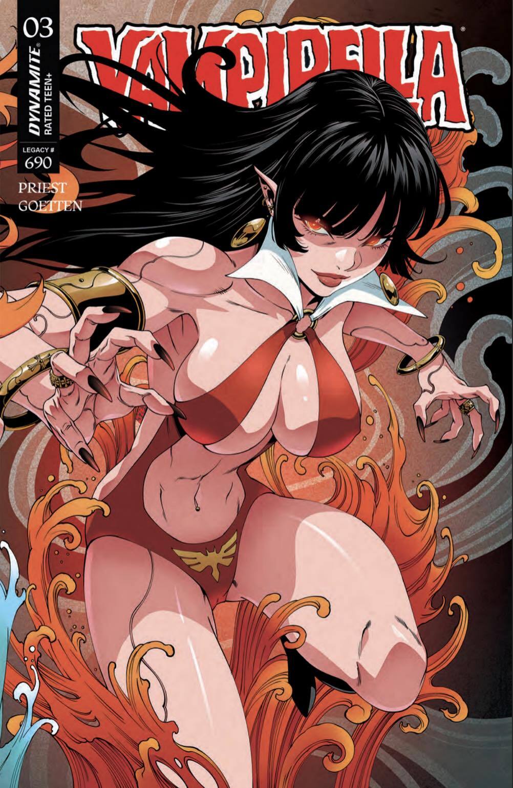 VAMPIRELLA #3 - GODTAIL - TRADE DRESS - CONNECTING - LTD 500