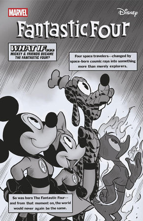 FANTASTIC FOUR #6 DISNEY B&W - RATIO VARIANT - 1:100 (RELEASE: 12/3/25)