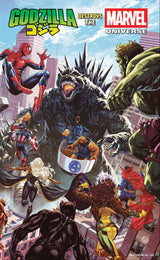 GODZILLA DESTROYS THE MARVEL UNIVERSE #1 MARK BROOKS - WRAPAROUND COVER (RELEASE: 7/16/25)