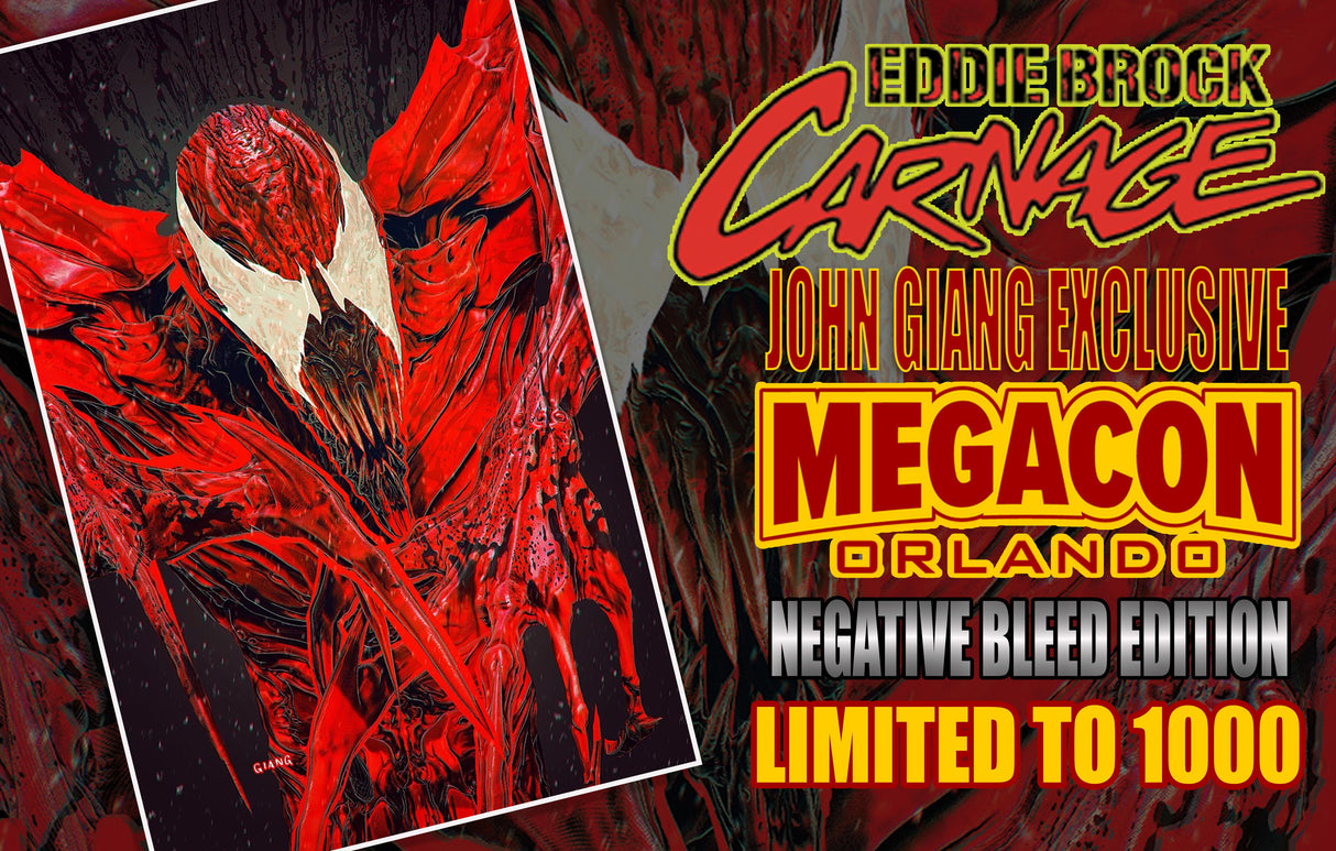 EDDIE BROCK CARNAGE #1 - GIANG MEGACON EXCLUSIVE - TD & VIRGIN SET