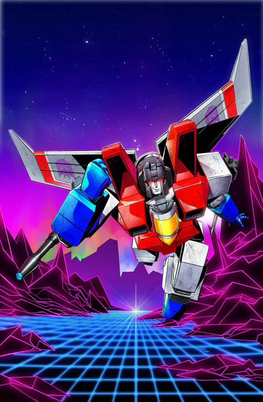 TRANSFORMERS #18 RAYMOND GAY - STARSCREAM - 80s RETRO VARIANT - 616 SHARED EXCLUSIVE - VIRGIN - LTD 750
