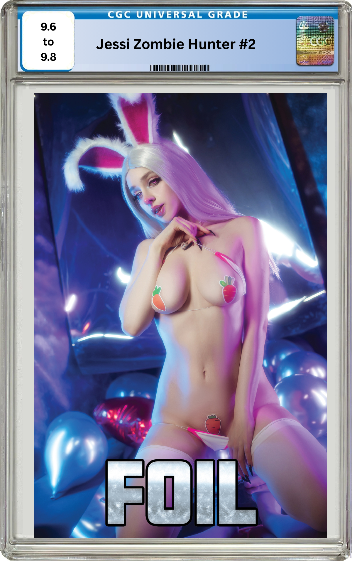 JESSI ZOMBIE HUNTER #2 - DARIA HIME COSPLAY - "COTTONTAIL" - PASTIES FOIL