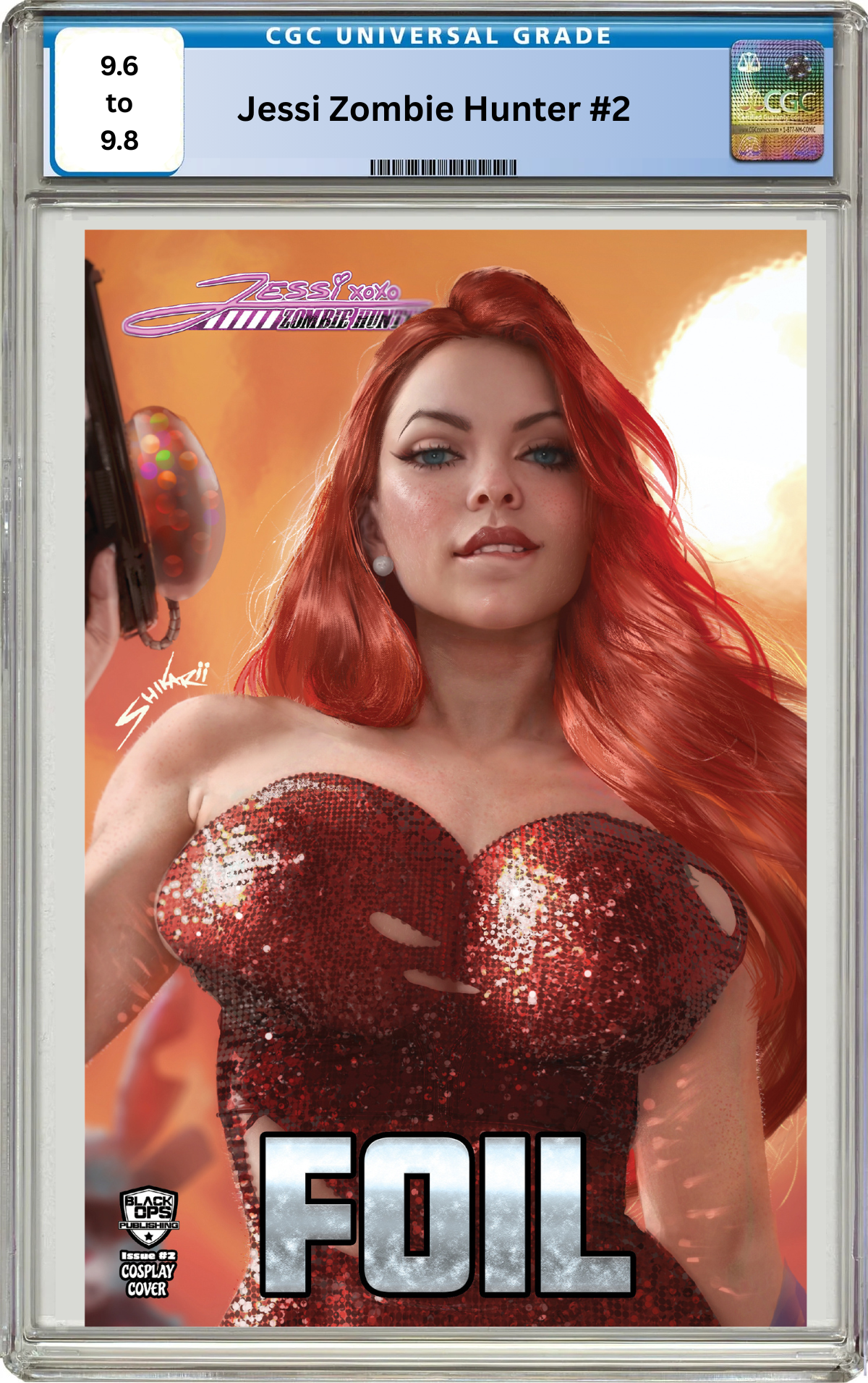 JESSI ZOMBIE HUNTER #2 - SHIKARII - "PISTOL" - UP CLOSE NICE FOIL