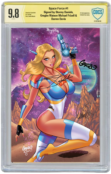 STORMY DANIELS: SPACE FORCE #1 - GREGBO VIRGIN - NICE - LTD 400