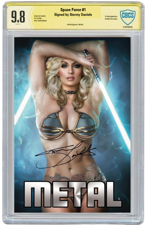 STORMY DANIELS: SPACE FORCE #1 - SHIKARII - BIKINI METAL - LTD 50