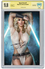 STORMY DANIELS: SPACE FORCE #1 - SHIKARII - WHITE SHEER